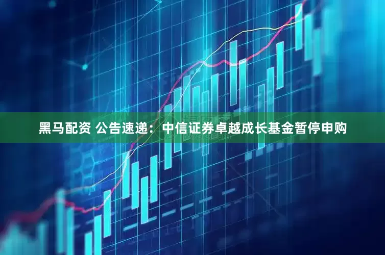 黑马配资 公告速递：中信证券卓越成长基金暂停申购
